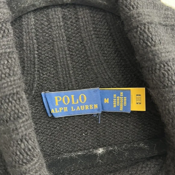 Polo Ralph Lauren mock Neck pullover wool men’s sweater - Picture 5 of 9